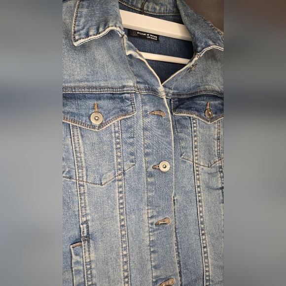 ARTICLES OF SOCIETY Los Angeles Denim Jacket Womens Sz. Small Blue Jean Cotton - Picture 5 of 6